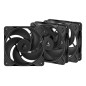 Arctic P12 Pro Reverse Fan 3-pack Sort 120 mm